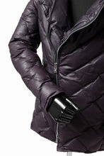 画像をギャラリービューアに読み込む, ISAMU KATAYAMA BACKLASH HOODED DOWN JACKET / KANGAROO + POLISH WHITE GOOSE (PURPLE)