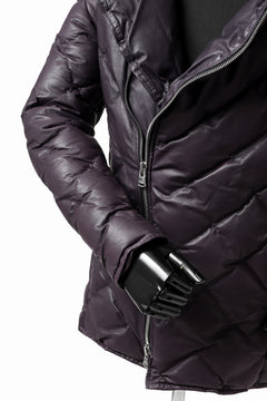 画像をギャラリービューアに読み込む, ISAMU KATAYAMA BACKLASH HOODED DOWN JACKET / KANGAROO + POLISH WHITE GOOSE (PURPLE)