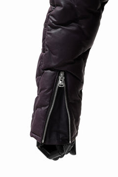 画像をギャラリービューアに読み込む, ISAMU KATAYAMA BACKLASH HOODED DOWN JACKET / KANGAROO + POLISH WHITE GOOSE (PURPLE)