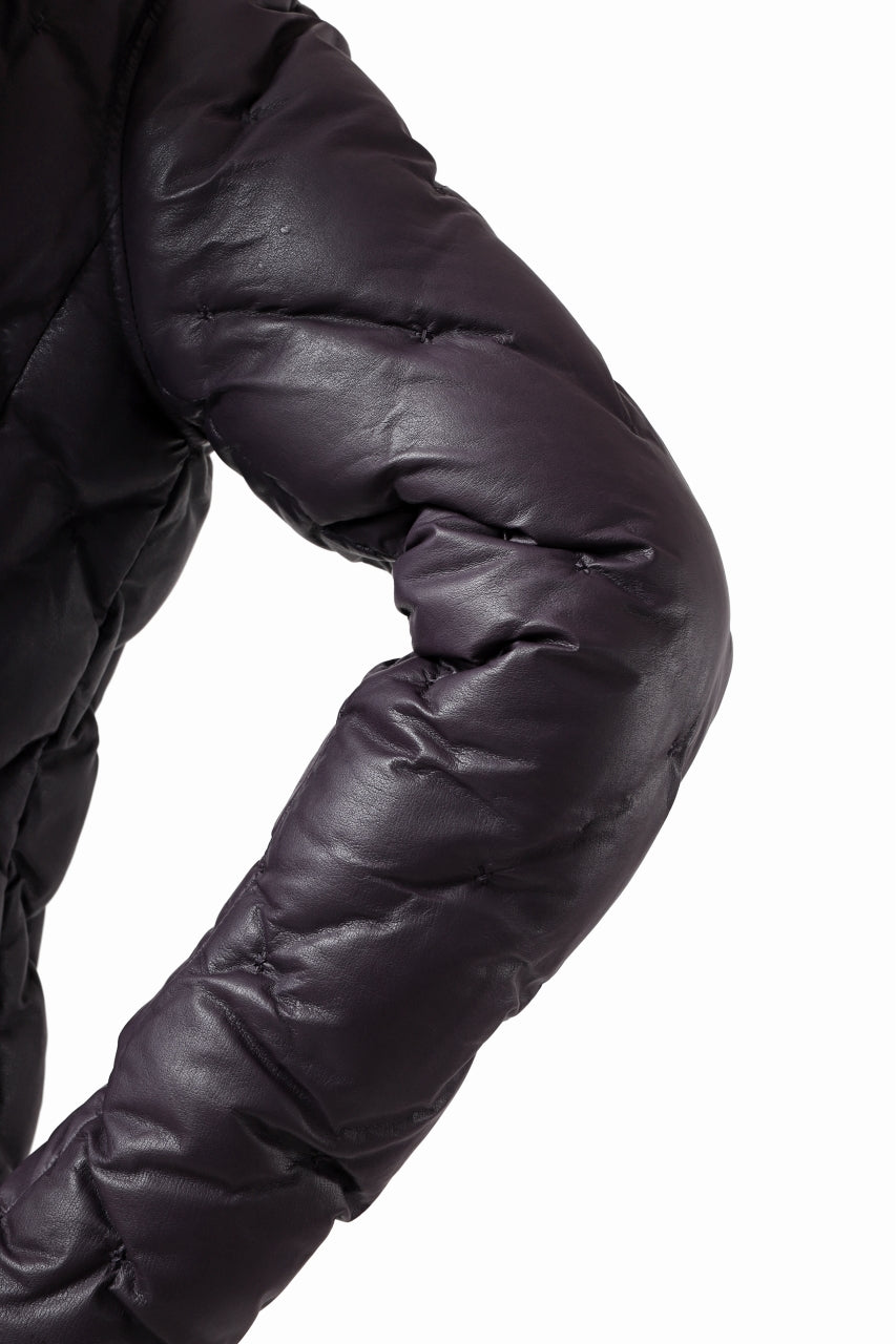 画像をギャラリービューアに読み込む, ISAMU KATAYAMA BACKLASH HOODED DOWN JACKET / KANGAROO + POLISH WHITE GOOSE (PURPLE)