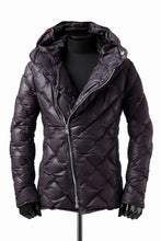 画像をギャラリービューアに読み込む, ISAMU KATAYAMA BACKLASH HOODED DOWN JACKET / KANGAROO + POLISH WHITE GOOSE (PURPLE)