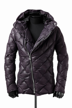 画像をギャラリービューアに読み込む, ISAMU KATAYAMA BACKLASH HOODED DOWN JACKET / KANGAROO + POLISH WHITE GOOSE (PURPLE)