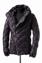 画像をギャラリービューアに読み込む, ISAMU KATAYAMA BACKLASH HOODED DOWN JACKET / KANGAROO + POLISH WHITE GOOSE (PURPLE)
