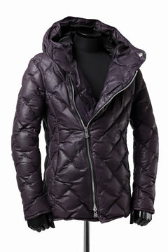 画像をギャラリービューアに読み込む, ISAMU KATAYAMA BACKLASH HOODED DOWN JACKET / KANGAROO + POLISH WHITE GOOSE (PURPLE)