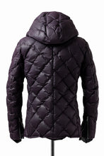 画像をギャラリービューアに読み込む, ISAMU KATAYAMA BACKLASH HOODED DOWN JACKET / KANGAROO + POLISH WHITE GOOSE (PURPLE)