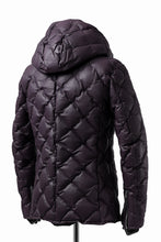 画像をギャラリービューアに読み込む, ISAMU KATAYAMA BACKLASH HOODED DOWN JACKET / KANGAROO + POLISH WHITE GOOSE (PURPLE)