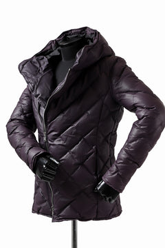 画像をギャラリービューアに読み込む, ISAMU KATAYAMA BACKLASH HOODED DOWN JACKET / KANGAROO + POLISH WHITE GOOSE (PURPLE)