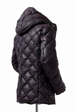 画像をギャラリービューアに読み込む, ISAMU KATAYAMA BACKLASH HOODED DOWN JACKET / KANGAROO + POLISH WHITE GOOSE (PURPLE)