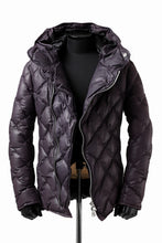 画像をギャラリービューアに読み込む, ISAMU KATAYAMA BACKLASH HOODED DOWN JACKET / KANGAROO + POLISH WHITE GOOSE (PURPLE)