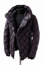 画像をギャラリービューアに読み込む, ISAMU KATAYAMA BACKLASH HOODED DOWN JACKET / KANGAROO + POLISH WHITE GOOSE (PURPLE)