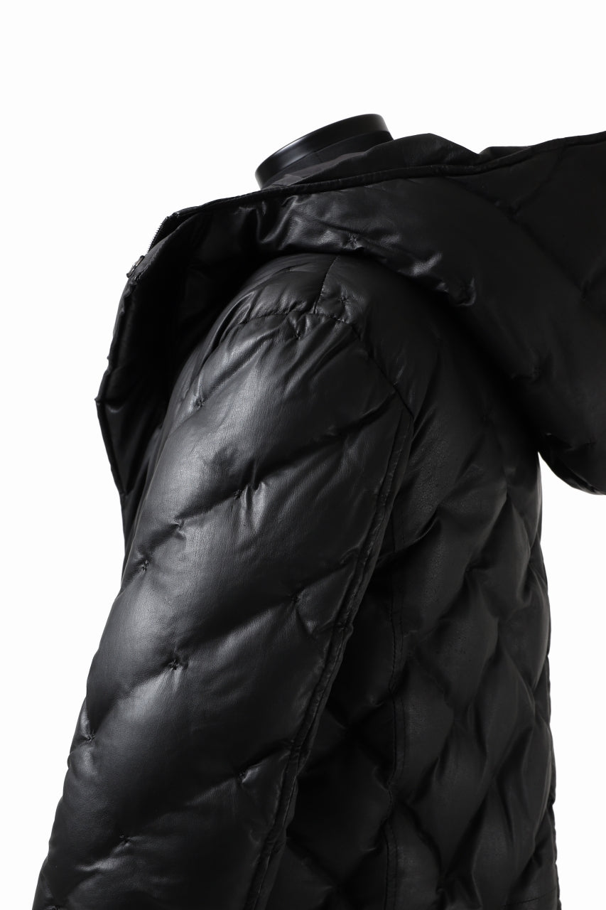 画像をギャラリービューアに読み込む, ISAMU KATAYAMA BACKLASH HOODED DOWN COAT / KANGAROO + POLISH WHITE GOOSE (BLACK)