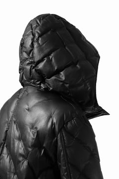 画像をギャラリービューアに読み込む, ISAMU KATAYAMA BACKLASH HOODED DOWN COAT / KANGAROO + POLISH WHITE GOOSE (BLACK)