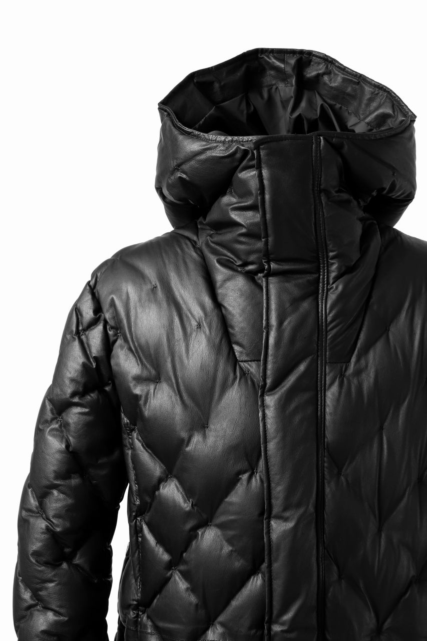 画像をギャラリービューアに読み込む, ISAMU KATAYAMA BACKLASH HOODED DOWN COAT / KANGAROO + POLISH WHITE GOOSE (BLACK)