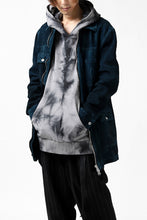 Load image into Gallery viewer, ISAMU KATAYAMA BACKLASH SUEDE COVER ALL BLOUSON / JAPAN CALF (WHITE TANNED / BLACK)