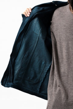 Load image into Gallery viewer, ISAMU KATAYAMA BACKLASH SUEDE COVER ALL BLOUSON / JAPAN CALF (WHITE TANNED / BLACK)