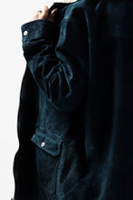Load image into Gallery viewer, ISAMU KATAYAMA BACKLASH SUEDE COVER ALL BLOUSON / JAPAN CALF (WHITE TANNED / BLACK)
