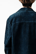 Load image into Gallery viewer, ISAMU KATAYAMA BACKLASH SUEDE COVER ALL BLOUSON / JAPAN CALF (WHITE TANNED / BLACK)