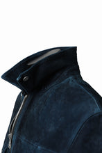 Load image into Gallery viewer, ISAMU KATAYAMA BACKLASH SUEDE COVER ALL BLOUSON / JAPAN CALF (WHITE TANNED / BLACK)