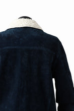 Load image into Gallery viewer, ISAMU KATAYAMA BACKLASH SUEDE COVER ALL BLOUSON / JAPAN CALF (WHITE TANNED / BLACK)
