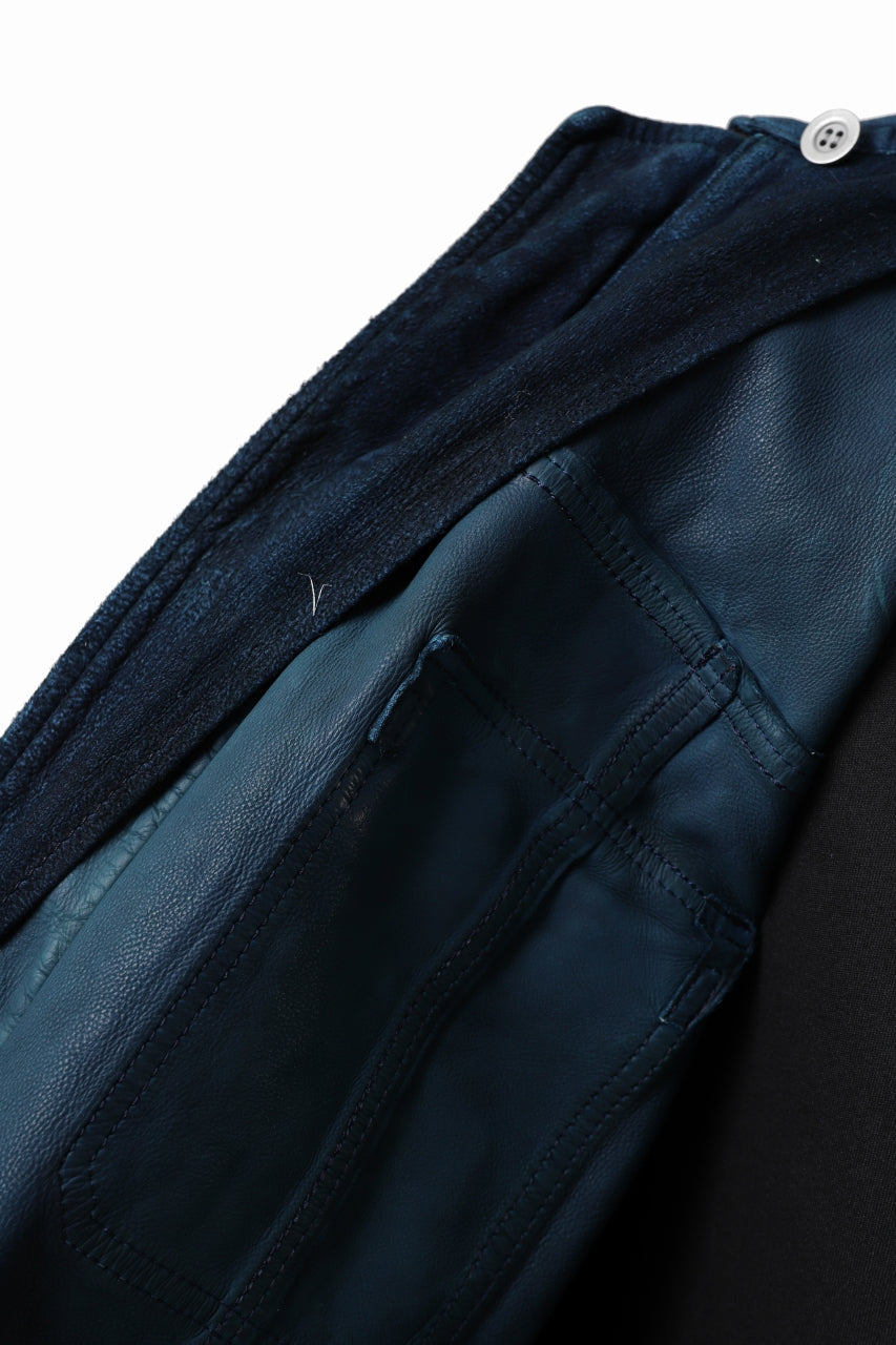 Load image into Gallery viewer, ISAMU KATAYAMA BACKLASH SUEDE COVER ALL BLOUSON / JAPAN CALF (WHITE TANNED / BLACK)