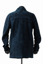 Load image into Gallery viewer, ISAMU KATAYAMA BACKLASH SUEDE COVER ALL BLOUSON / JAPAN CALF (WHITE TANNED / BLACK)