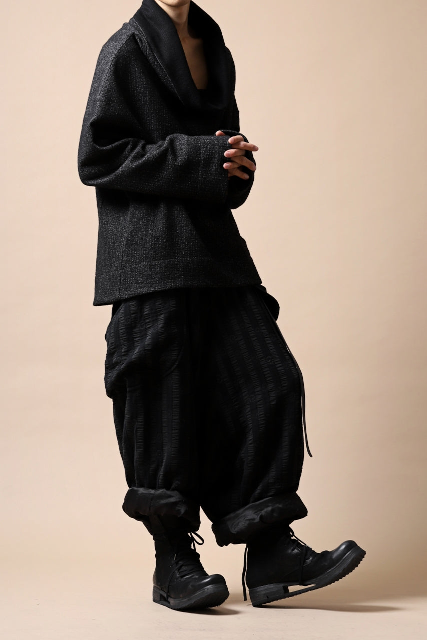 画像をギャラリービューアに読み込む, SOSNOVSKA exclusive CRAWLED OUT POCKET KNIT SWEATER (GREY MELANGE)