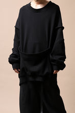 画像をギャラリービューアに読み込む, SOSNOVSKA HANGING POCKET SWEAT SHIRT (BLACK)