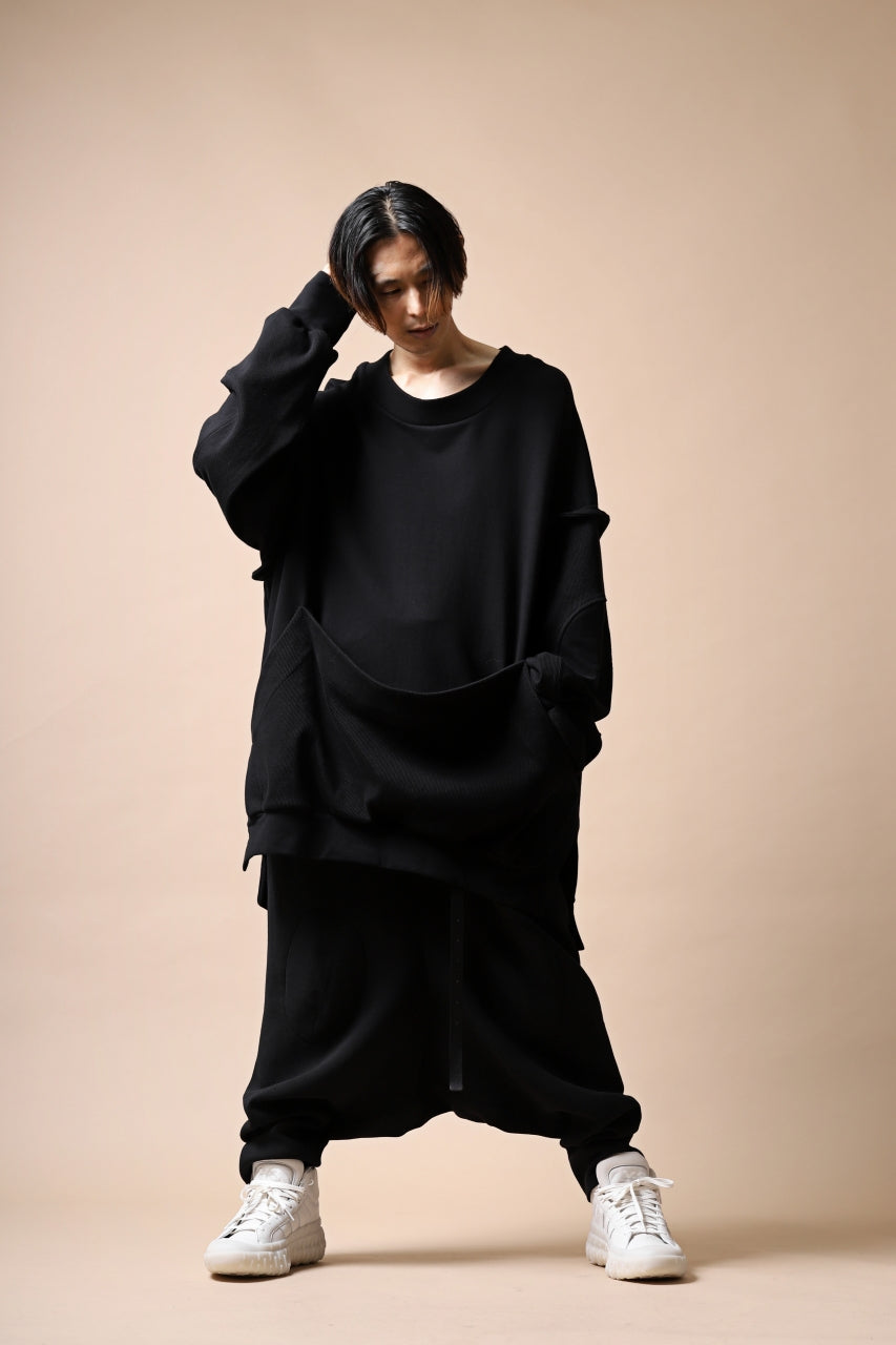 画像をギャラリービューアに読み込む, SOSNOVSKA HANGING POCKET SWEAT SHIRT (BLACK)