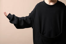 画像をギャラリービューアに読み込む, SOSNOVSKA HANGING POCKET SWEAT SHIRT (BLACK)