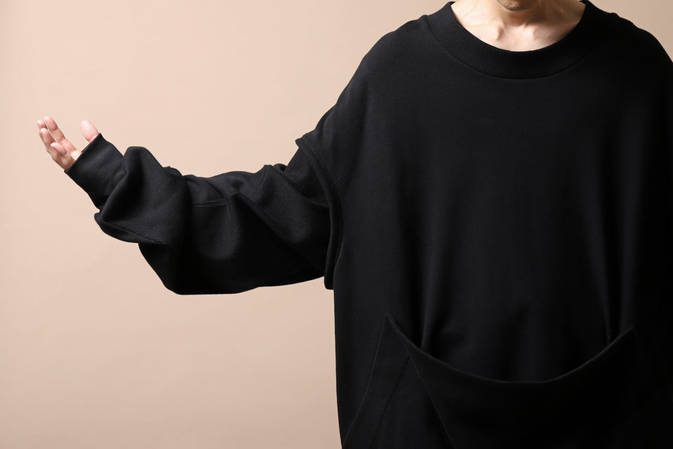 画像をギャラリービューアに読み込む, SOSNOVSKA HANGING POCKET SWEAT SHIRT (BLACK)
