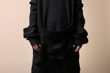 画像をギャラリービューアに読み込む, SOSNOVSKA HANGING POCKET SWEAT SHIRT (BLACK)