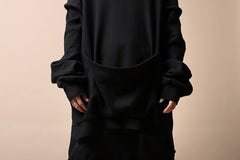 画像をギャラリービューアに読み込む, SOSNOVSKA HANGING POCKET SWEAT SHIRT (BLACK)