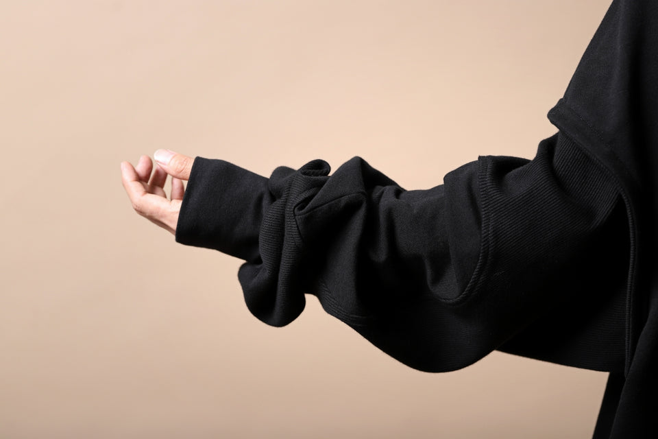 画像をギャラリービューアに読み込む, SOSNOVSKA HANGING POCKET SWEAT SHIRT (BLACK)
