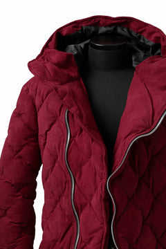 画像をギャラリービューアに読み込む, ISAMU KATAYAMA BACKLASH HOODED DOWN JACKET / KANGAROO REVERSE + POLISH WHITE GOOSE (RED)