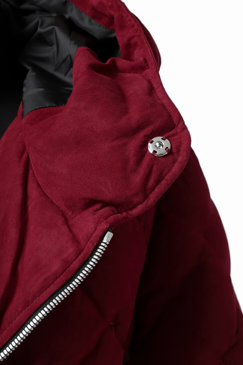 画像をギャラリービューアに読み込む, ISAMU KATAYAMA BACKLASH HOODED DOWN JACKET / KANGAROO REVERSE + POLISH WHITE GOOSE (RED)