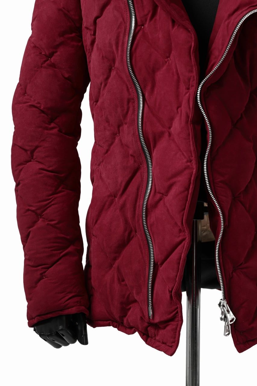 画像をギャラリービューアに読み込む, ISAMU KATAYAMA BACKLASH HOODED DOWN JACKET / KANGAROO REVERSE + POLISH WHITE GOOSE (RED)