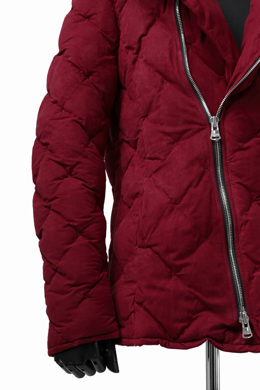 画像をギャラリービューアに読み込む, ISAMU KATAYAMA BACKLASH HOODED DOWN JACKET / KANGAROO REVERSE + POLISH WHITE GOOSE (RED)