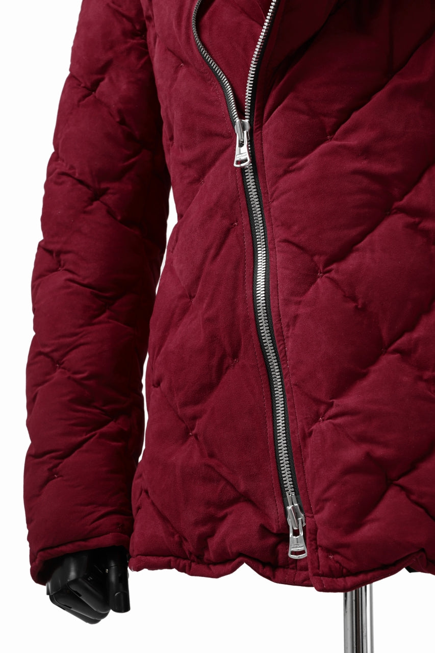 画像をギャラリービューアに読み込む, ISAMU KATAYAMA BACKLASH HOODED DOWN JACKET / KANGAROO REVERSE + POLISH WHITE GOOSE (RED)