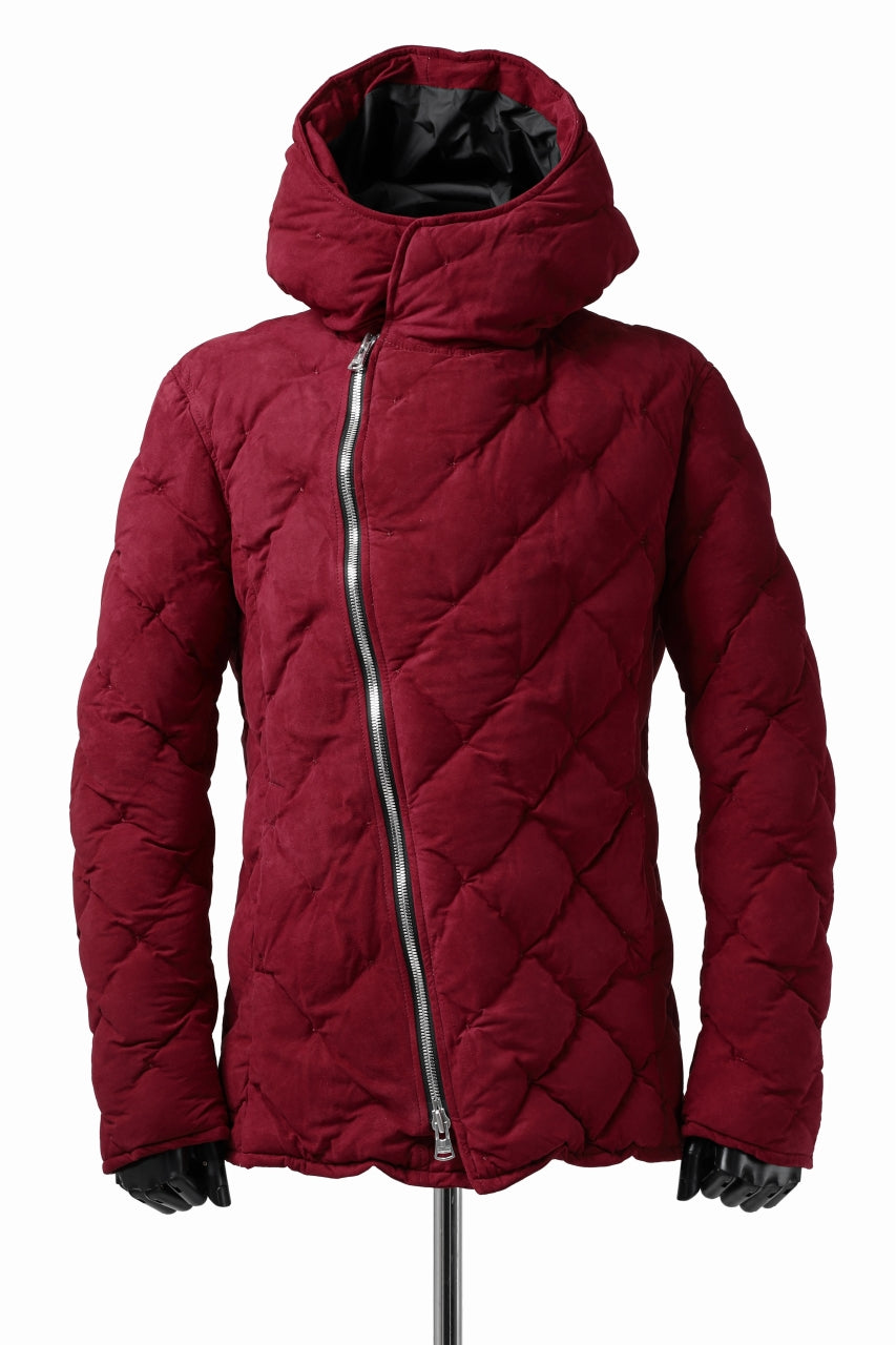画像をギャラリービューアに読み込む, ISAMU KATAYAMA BACKLASH HOODED DOWN JACKET / KANGAROO REVERSE + POLISH WHITE GOOSE (RED)