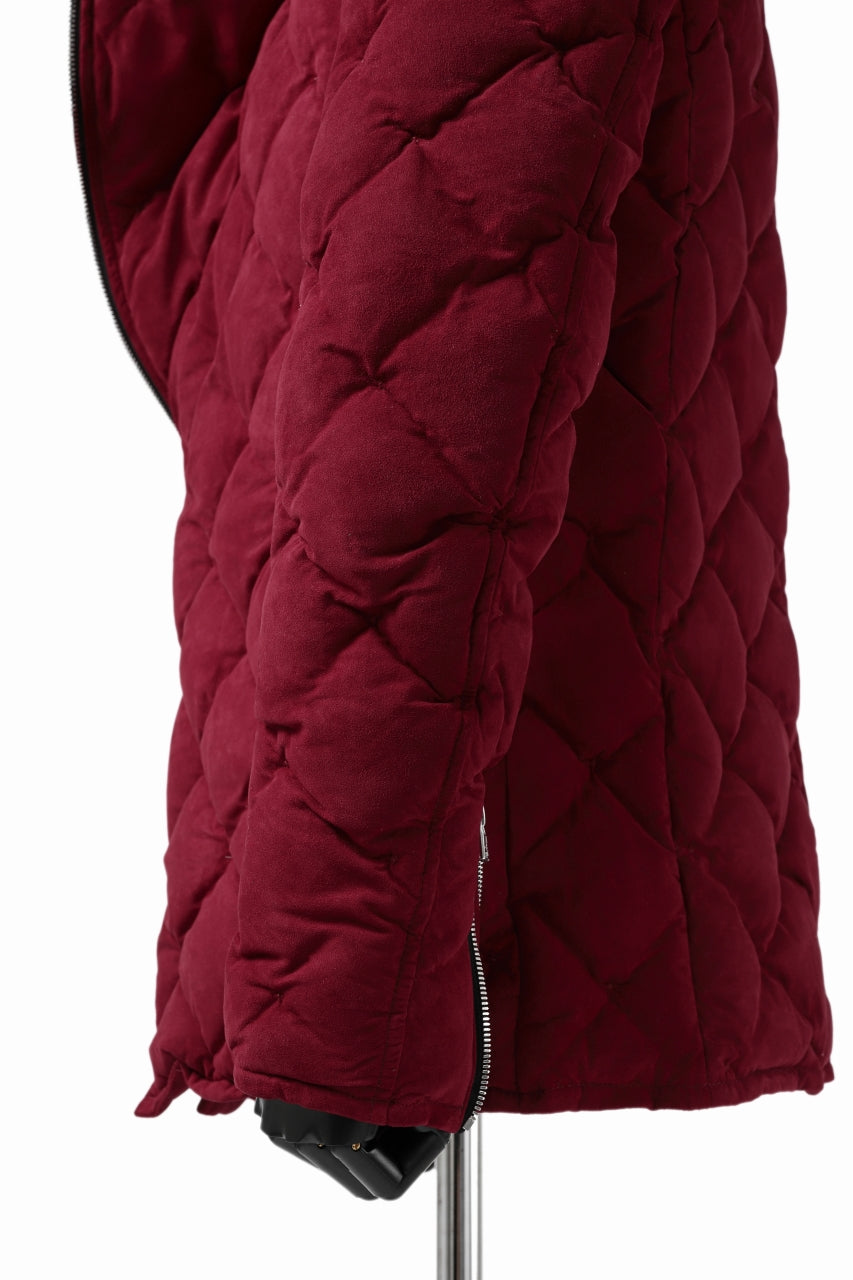 画像をギャラリービューアに読み込む, ISAMU KATAYAMA BACKLASH HOODED DOWN JACKET / KANGAROO REVERSE + POLISH WHITE GOOSE (RED)