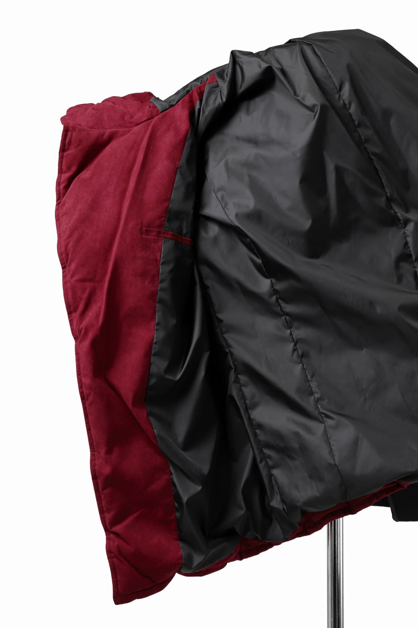 画像をギャラリービューアに読み込む, ISAMU KATAYAMA BACKLASH HOODED DOWN JACKET / KANGAROO REVERSE + POLISH WHITE GOOSE (RED)