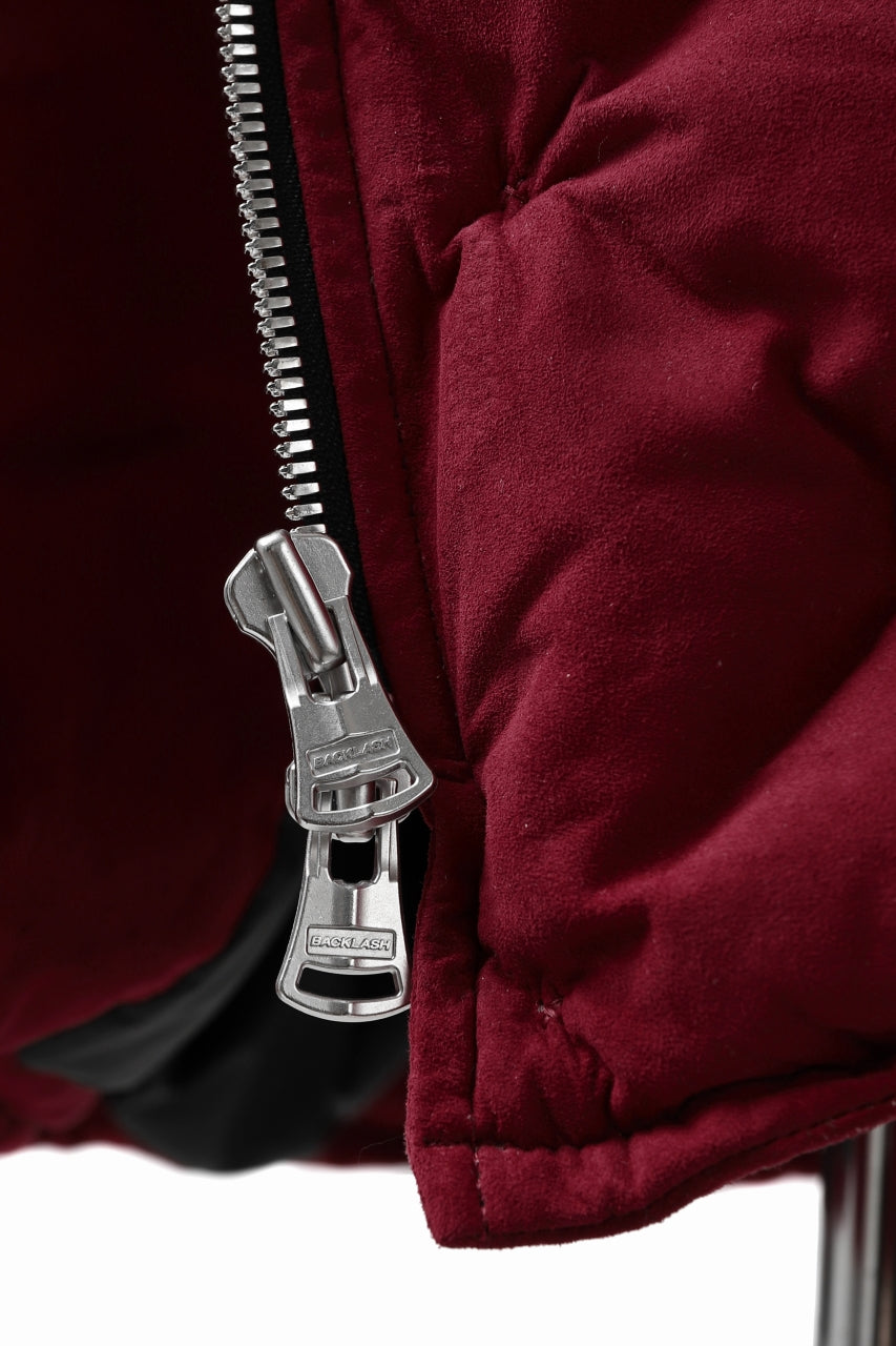 画像をギャラリービューアに読み込む, ISAMU KATAYAMA BACKLASH HOODED DOWN JACKET / KANGAROO REVERSE + POLISH WHITE GOOSE (RED)