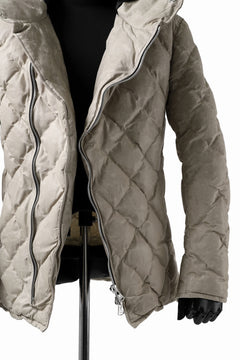 画像をギャラリービューアに読み込む, ISAMU KATAYAMA BACKLASH HOODED DOWN JACKET / WAXY KANGAROO + POLISH WHITE GOOSE (WHITE)