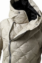 画像をギャラリービューアに読み込む, ISAMU KATAYAMA BACKLASH HOODED DOWN JACKET / WAXY KANGAROO + POLISH WHITE GOOSE (WHITE)