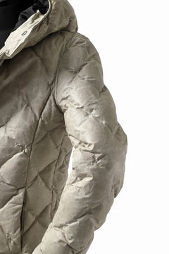 画像をギャラリービューアに読み込む, ISAMU KATAYAMA BACKLASH HOODED DOWN JACKET / WAXY KANGAROO + POLISH WHITE GOOSE (WHITE)