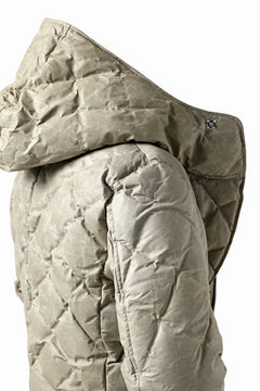 画像をギャラリービューアに読み込む, ISAMU KATAYAMA BACKLASH HOODED DOWN JACKET / WAXY KANGAROO + POLISH WHITE GOOSE (WHITE)
