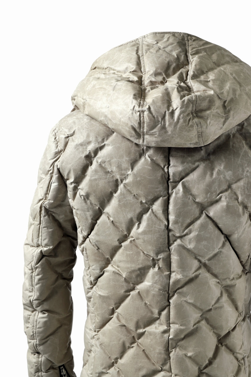 画像をギャラリービューアに読み込む, ISAMU KATAYAMA BACKLASH HOODED DOWN JACKET / WAXY KANGAROO + POLISH WHITE GOOSE (WHITE)