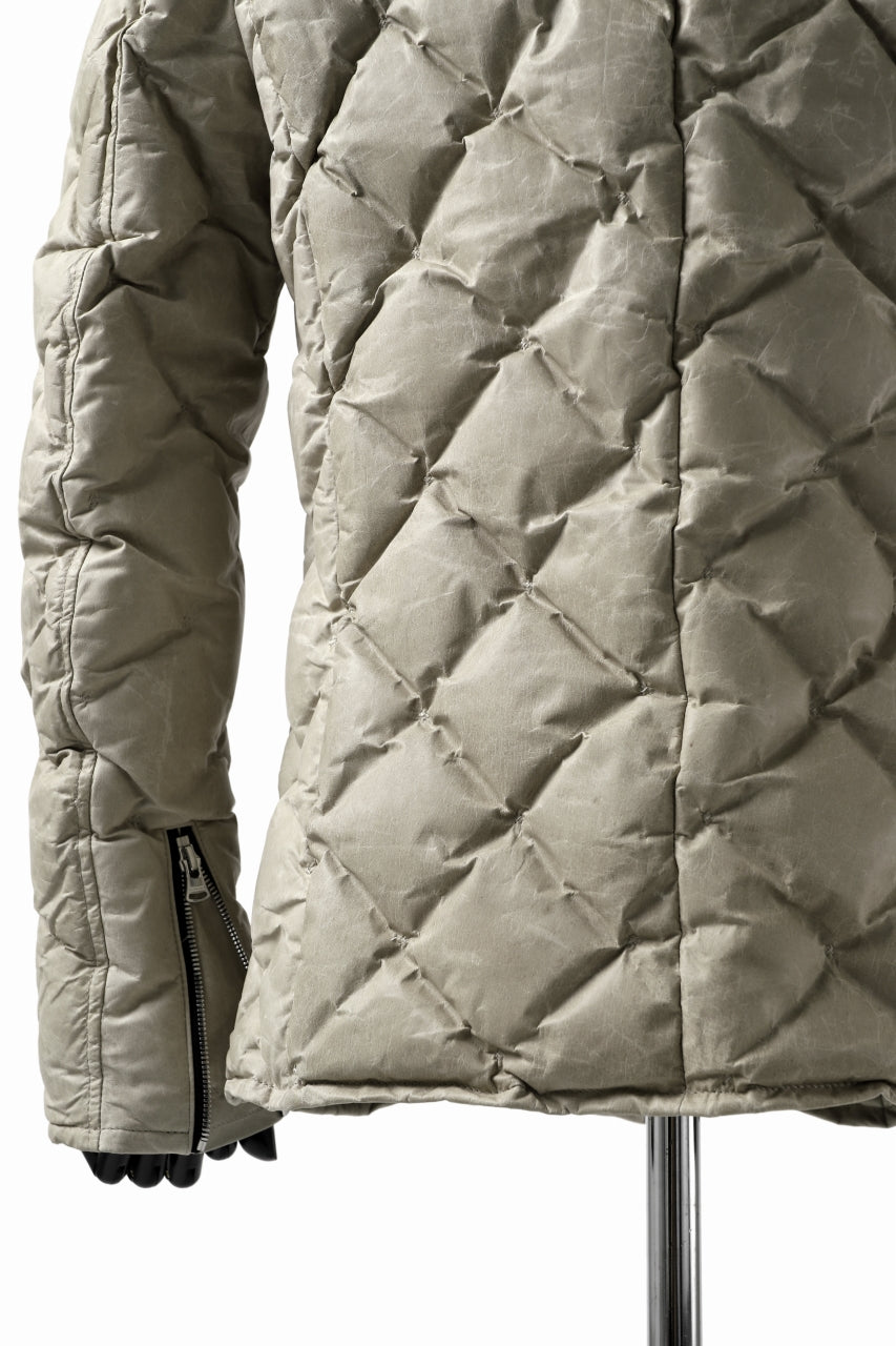 画像をギャラリービューアに読み込む, ISAMU KATAYAMA BACKLASH HOODED DOWN JACKET / WAXY KANGAROO + POLISH WHITE GOOSE (WHITE)