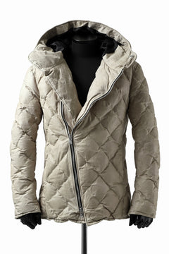 画像をギャラリービューアに読み込む, ISAMU KATAYAMA BACKLASH HOODED DOWN JACKET / WAXY KANGAROO + POLISH WHITE GOOSE (WHITE)