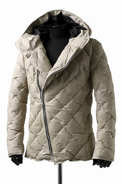 画像をギャラリービューアに読み込む, ISAMU KATAYAMA BACKLASH HOODED DOWN JACKET / WAXY KANGAROO + POLISH WHITE GOOSE (WHITE)